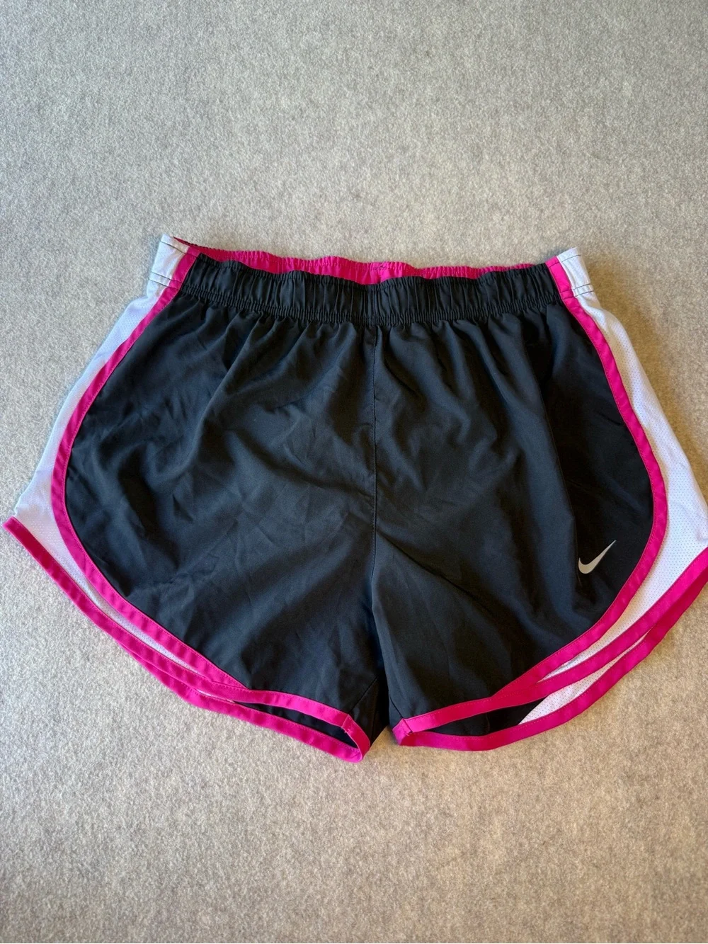 Nike Women’s‎ Black Athletic Shorts with Pink and White Accents